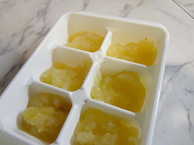 りんごペースト冷凍保存